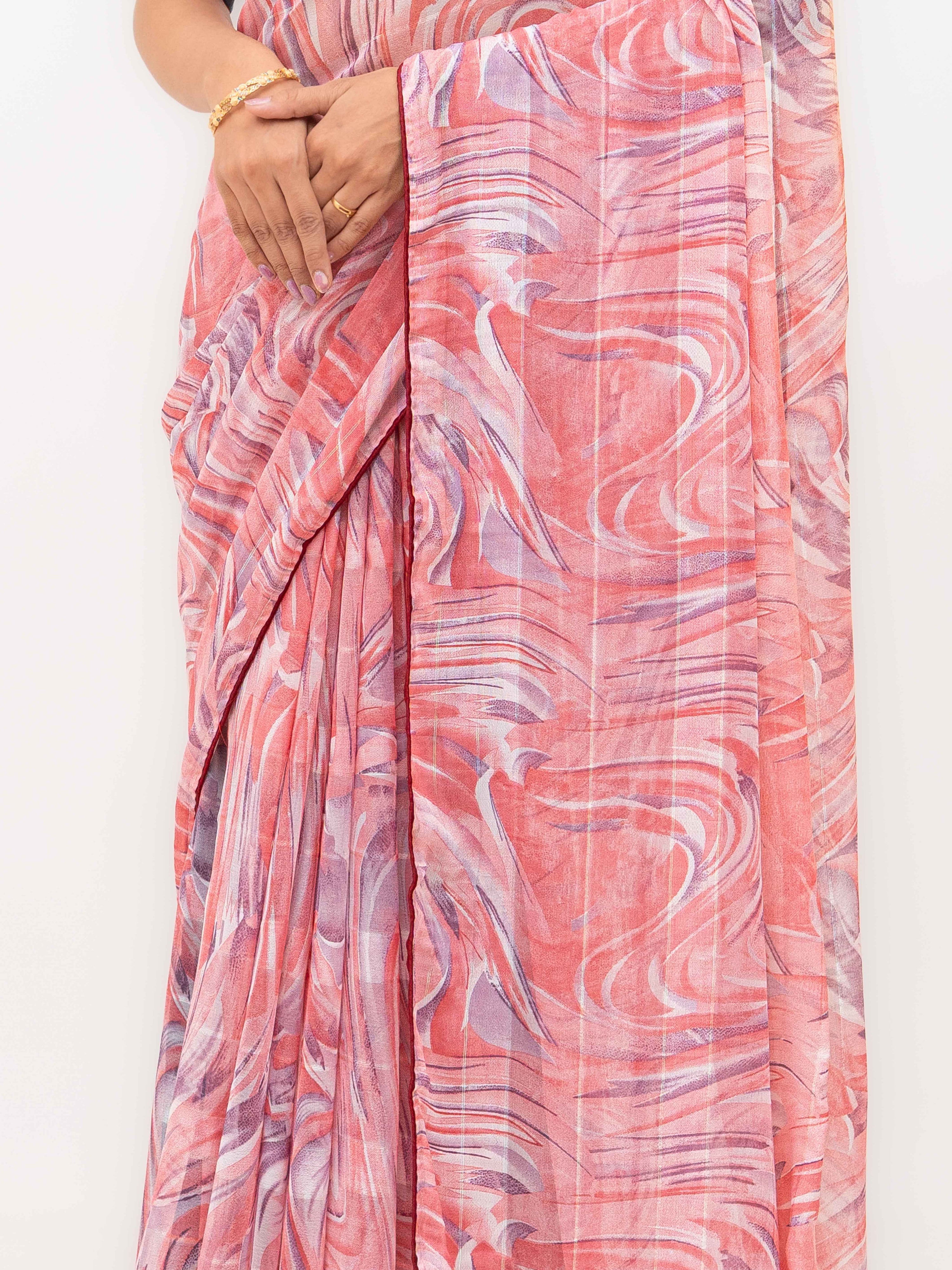 Pink Weightless Saree
