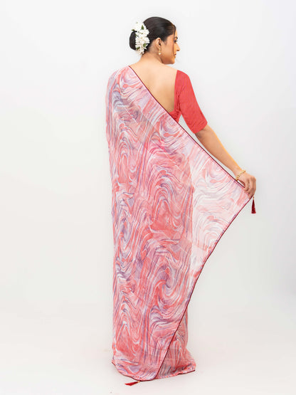Pink Weightless Saree
