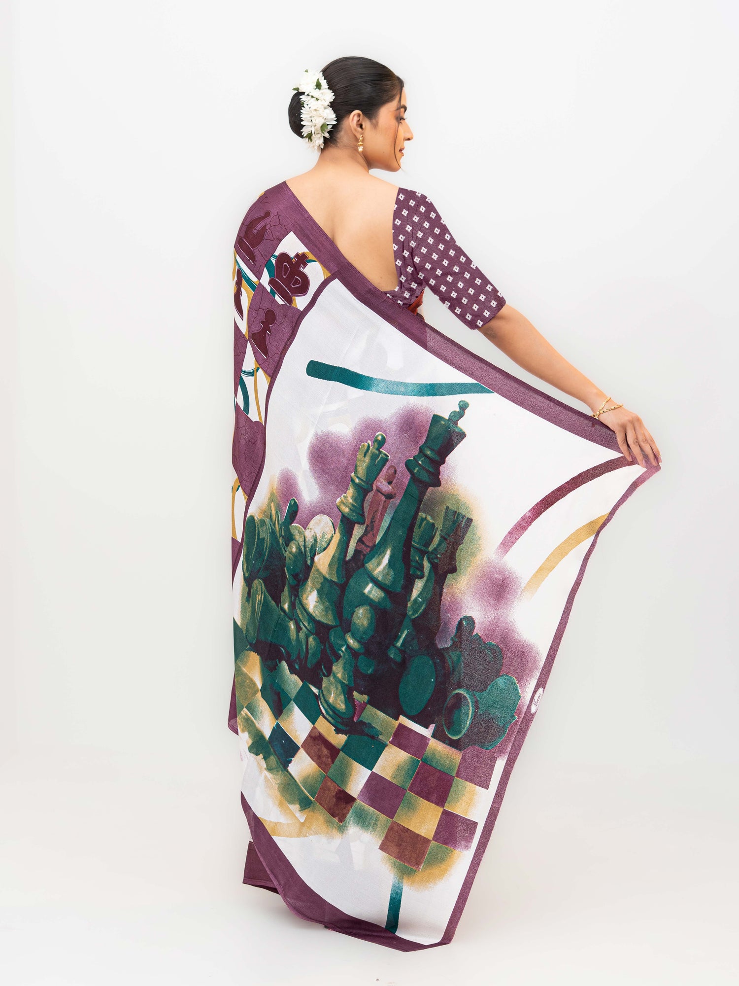 Wine Turkey Silk Saree