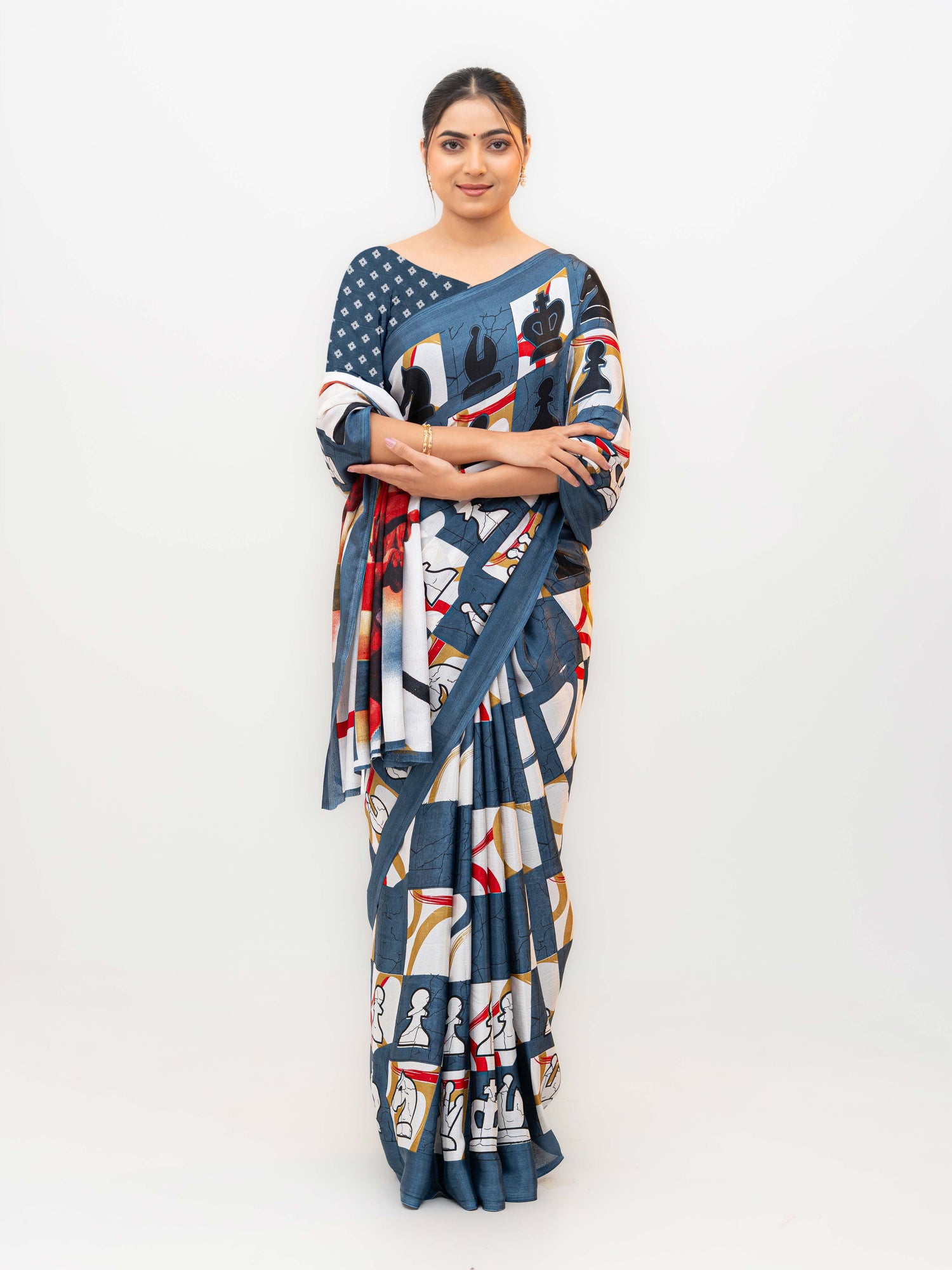 Blue Turkey Silk Saree