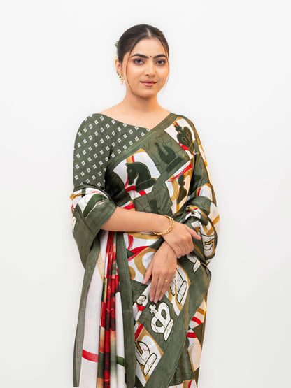 Green Turkey Silk Saree