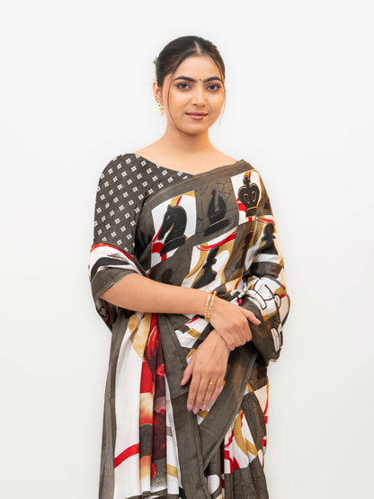 Olive Green Turkey Silk Saree