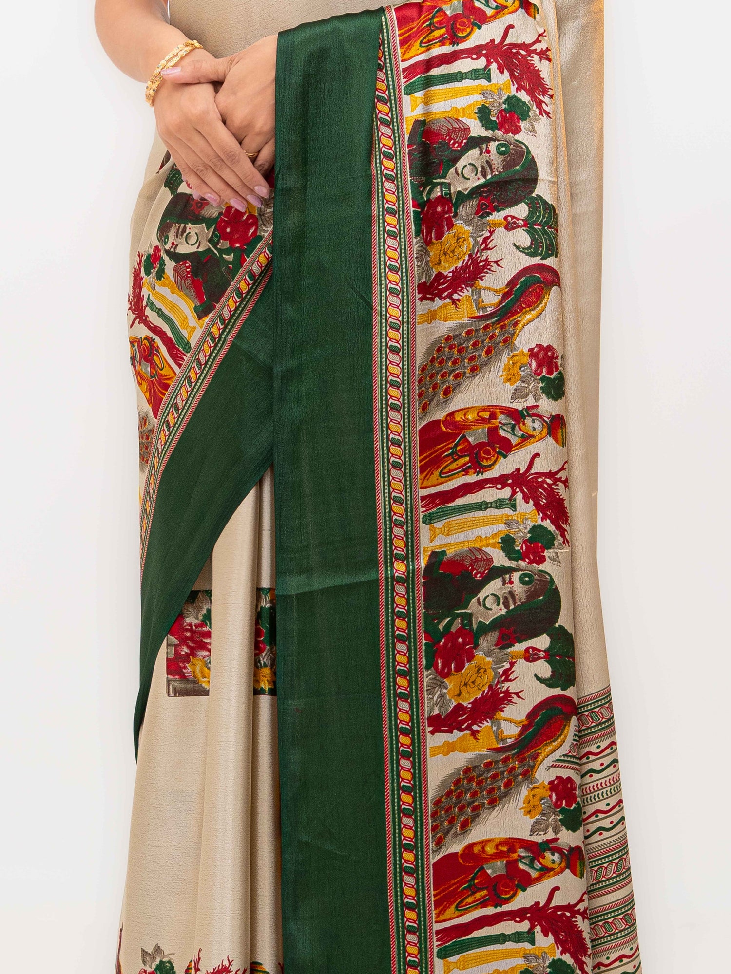 Dark Green Turkey Silk Saree