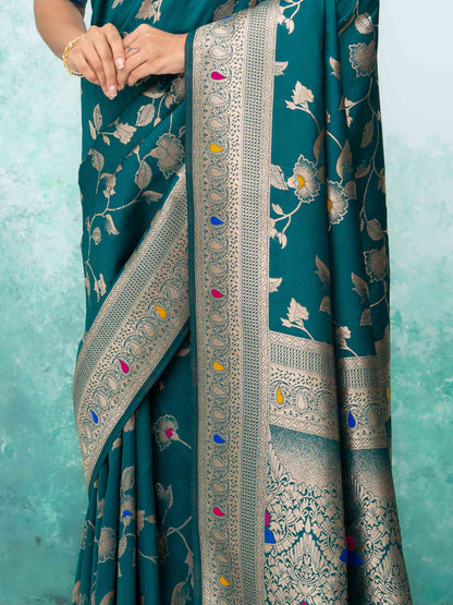 Rama Banarasi Silk Saree