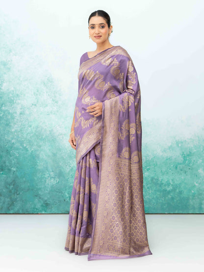 Royal Purple Mysore Silk Saree