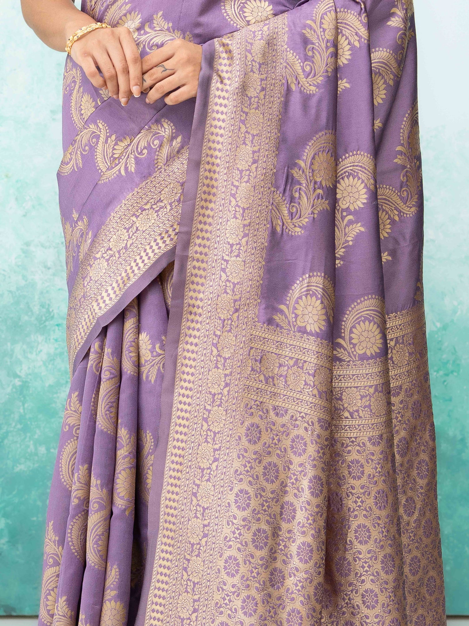 Royal Purple Mysore Silk Saree