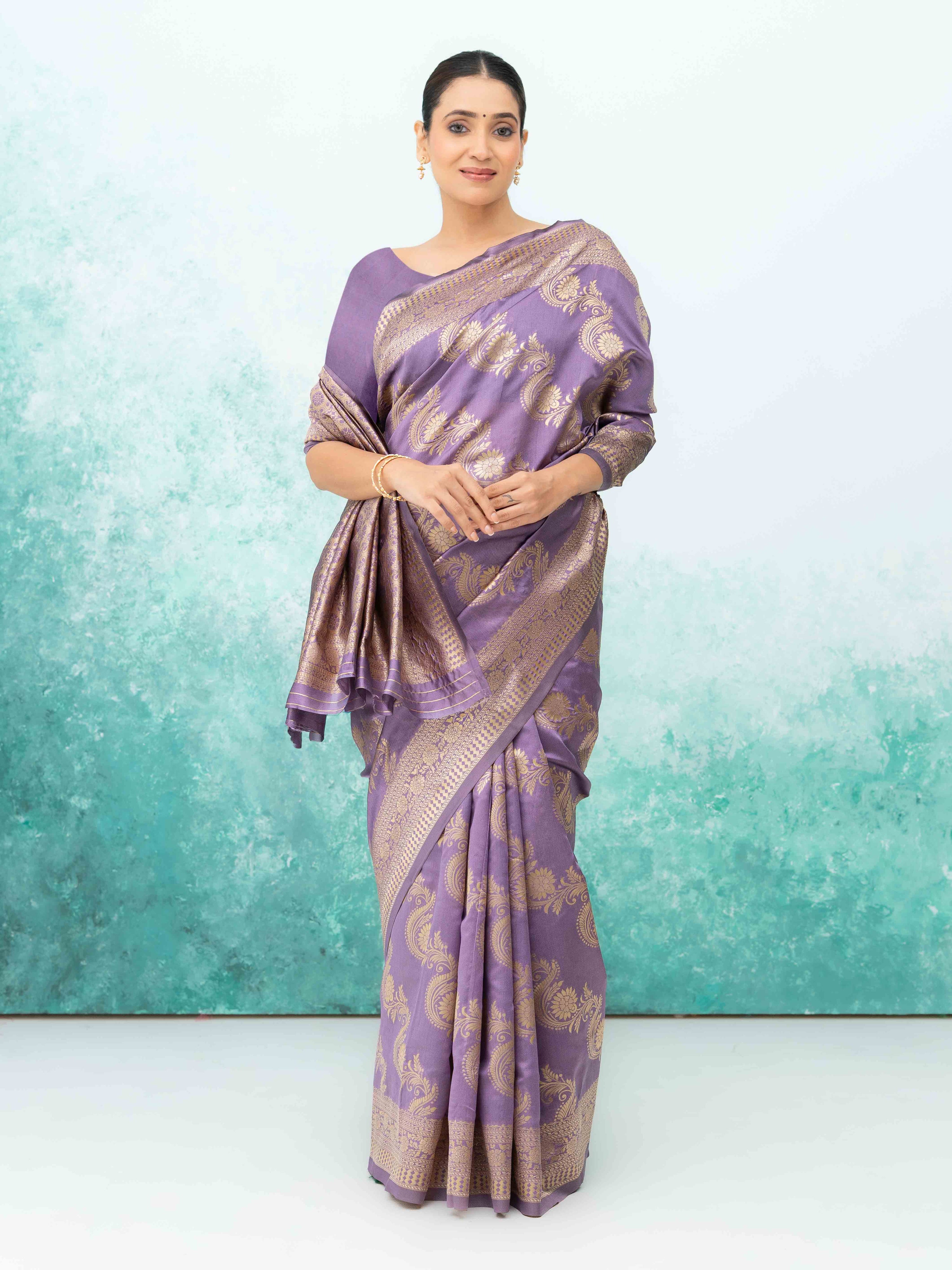 Royal Purple Mysore Silk Saree