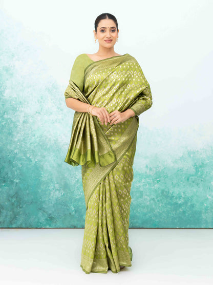 Light Green Mysore Silk Saree