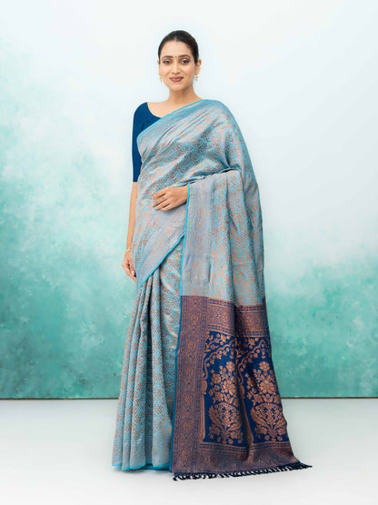 Firoji Poly Silk Saree