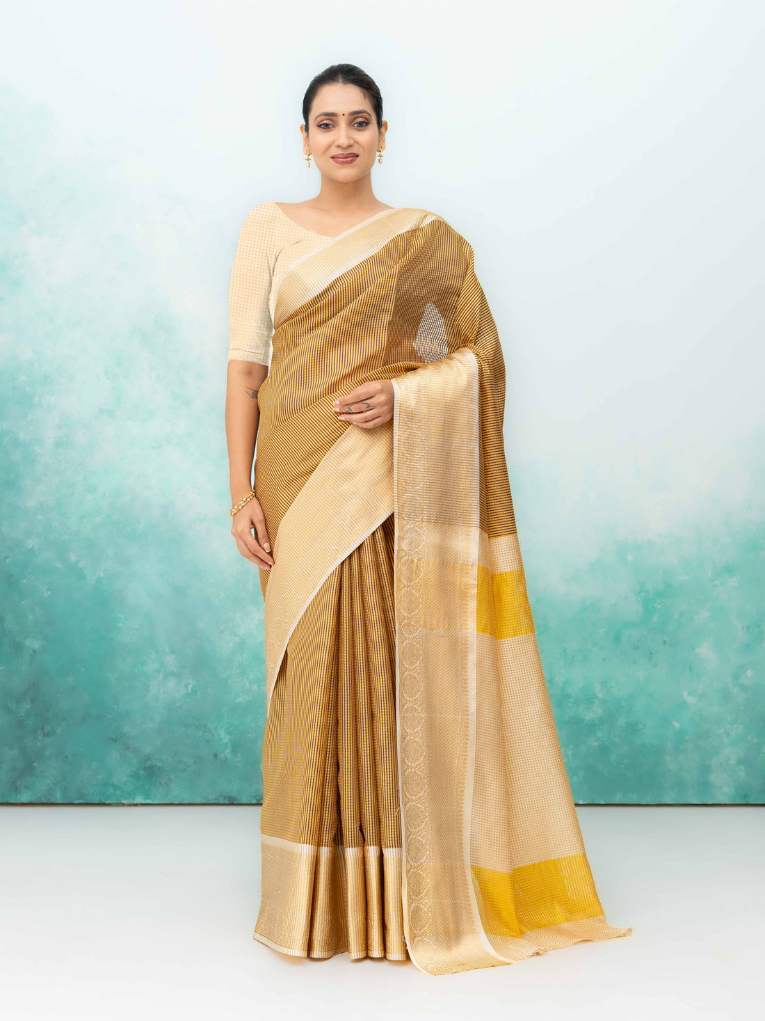 Purple Cotton Silk Saree