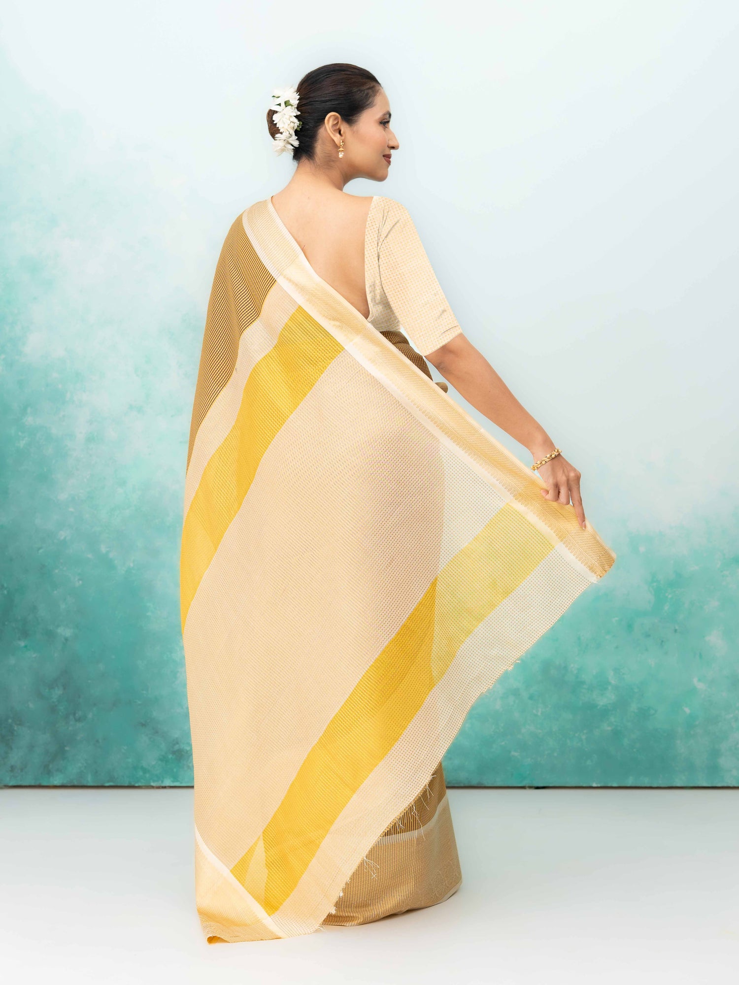Purple Cotton Silk Saree