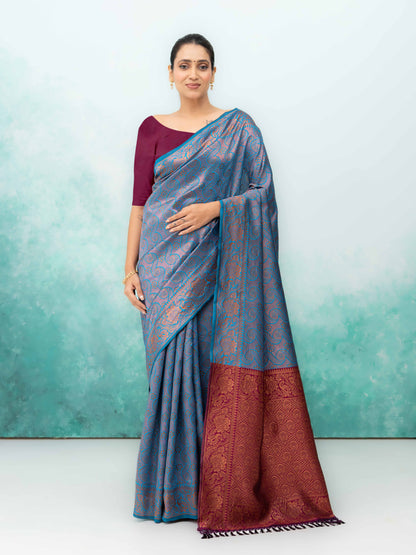 Firoji Poly Silk Saree
