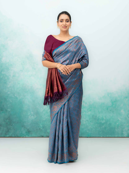 Firoji Poly Silk Saree