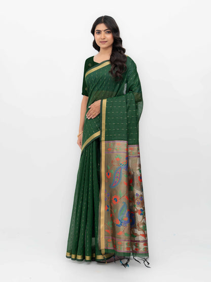 Green Tissue Silk Saree