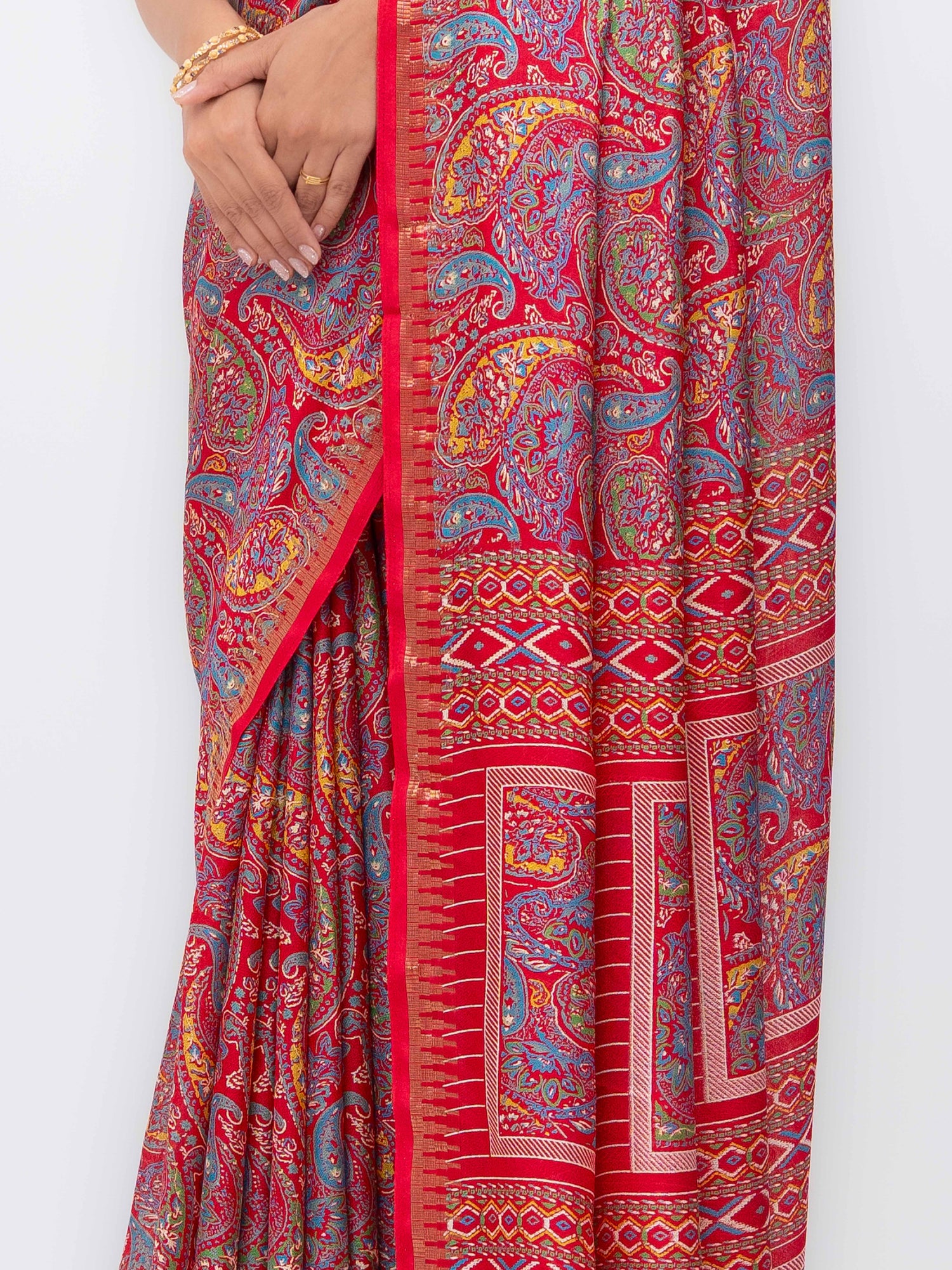 Red Soft Georgette Saree