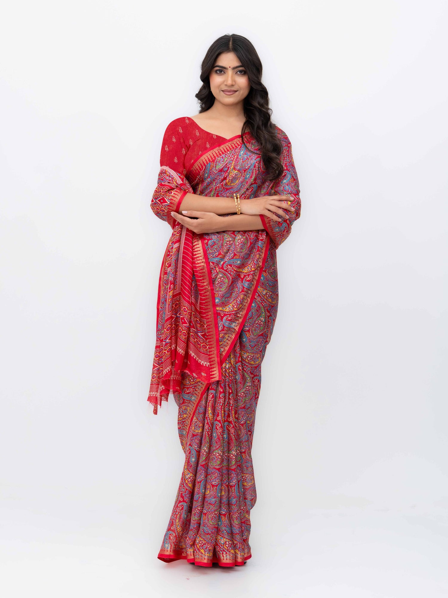 Red Soft Georgette Saree
