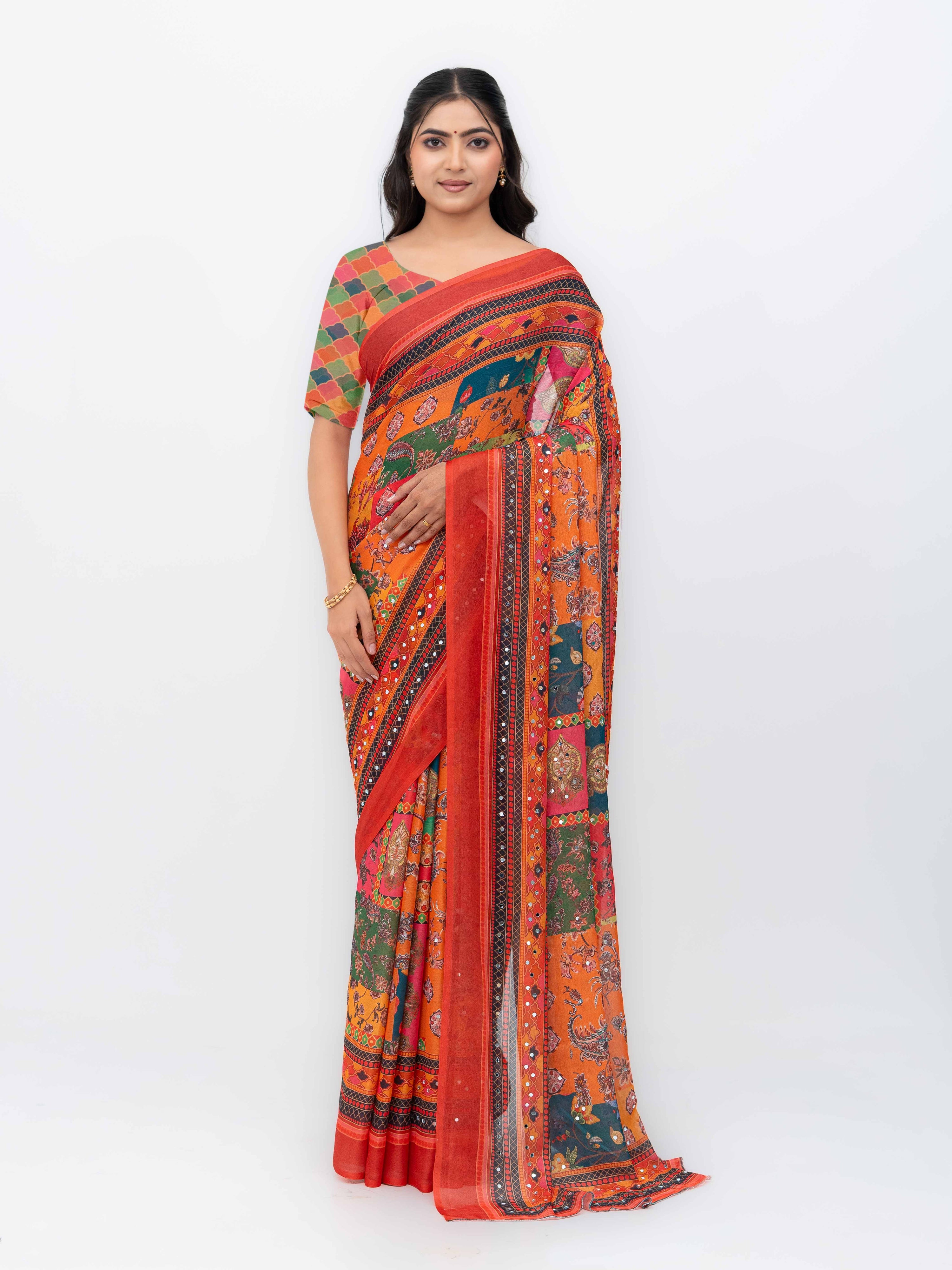 Red Soft Silk Saree