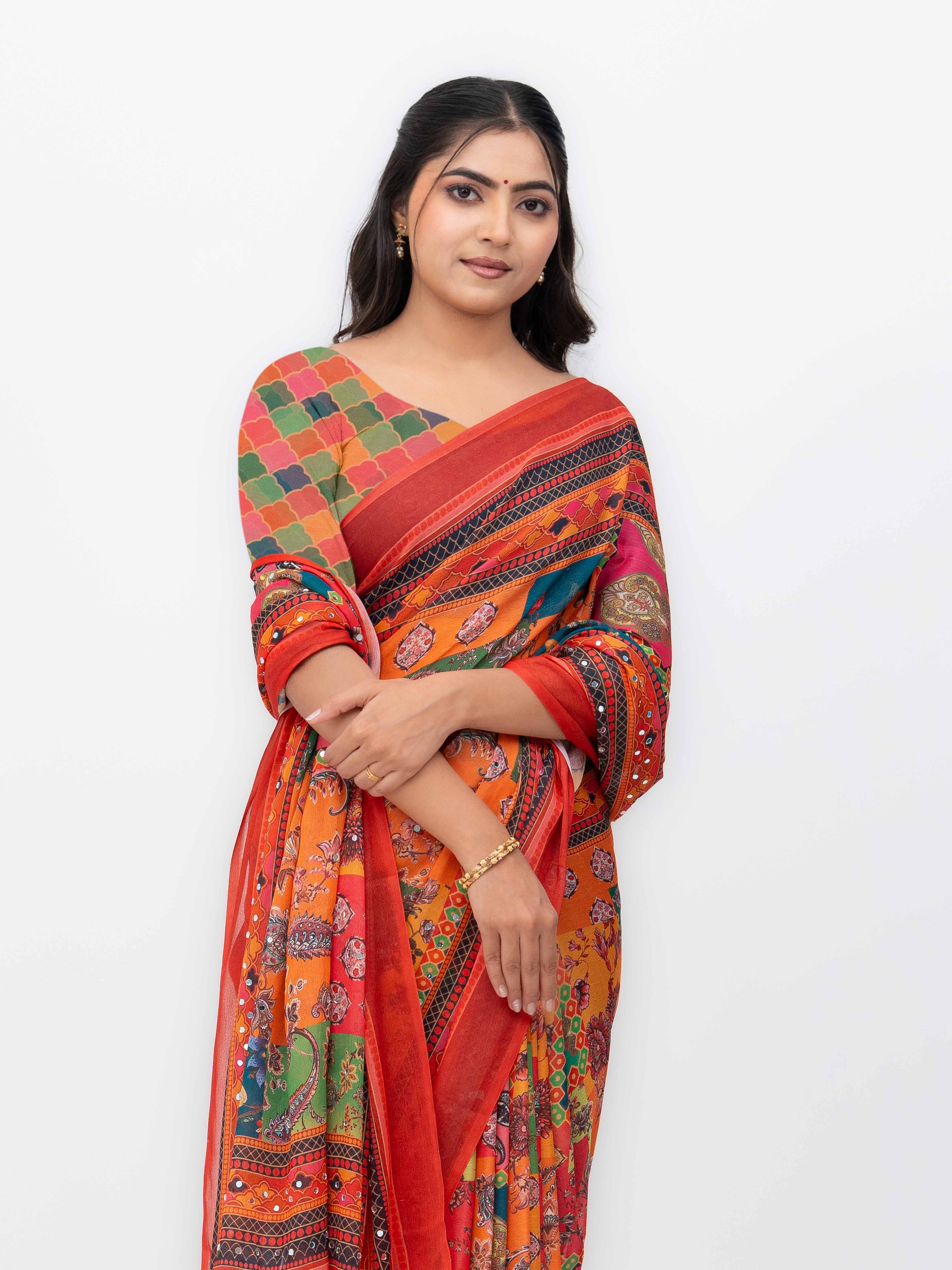 Red Soft Silk Saree