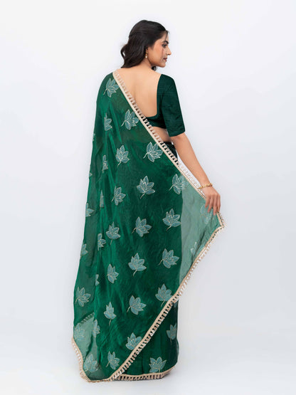 Green Jimmi Choo Saree