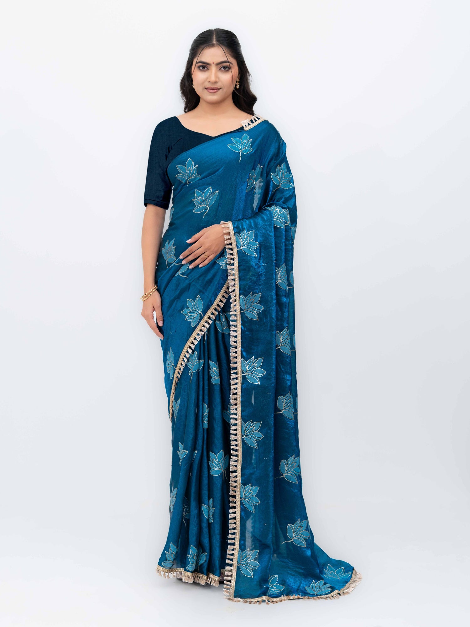 Blue Jimmi Choo Saree