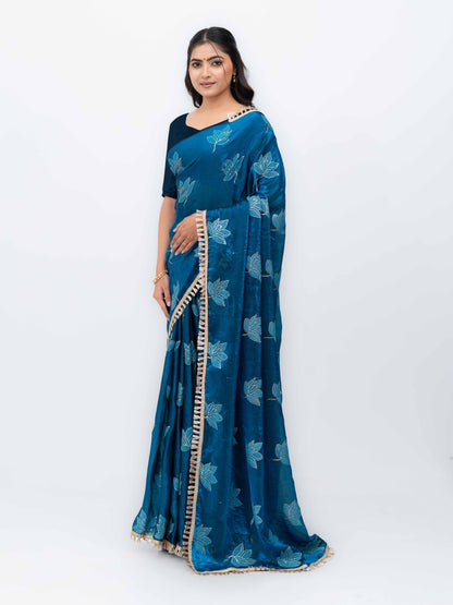 Blue Jimmi Choo Saree