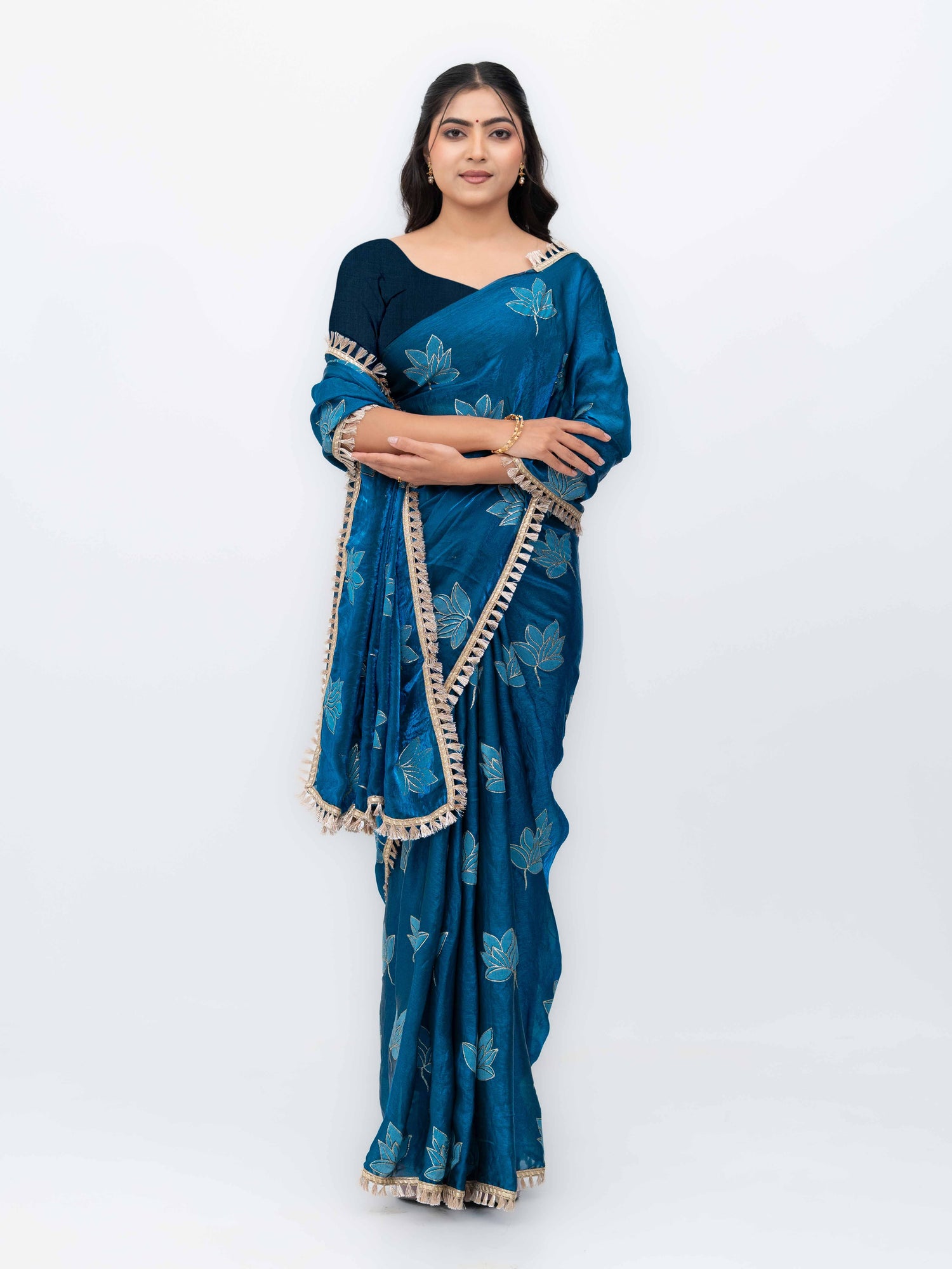 Blue Jimmi Choo Saree