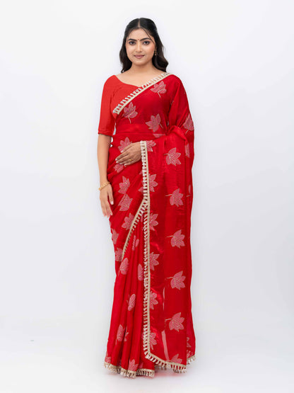 Red Jimmi Choo Saree
