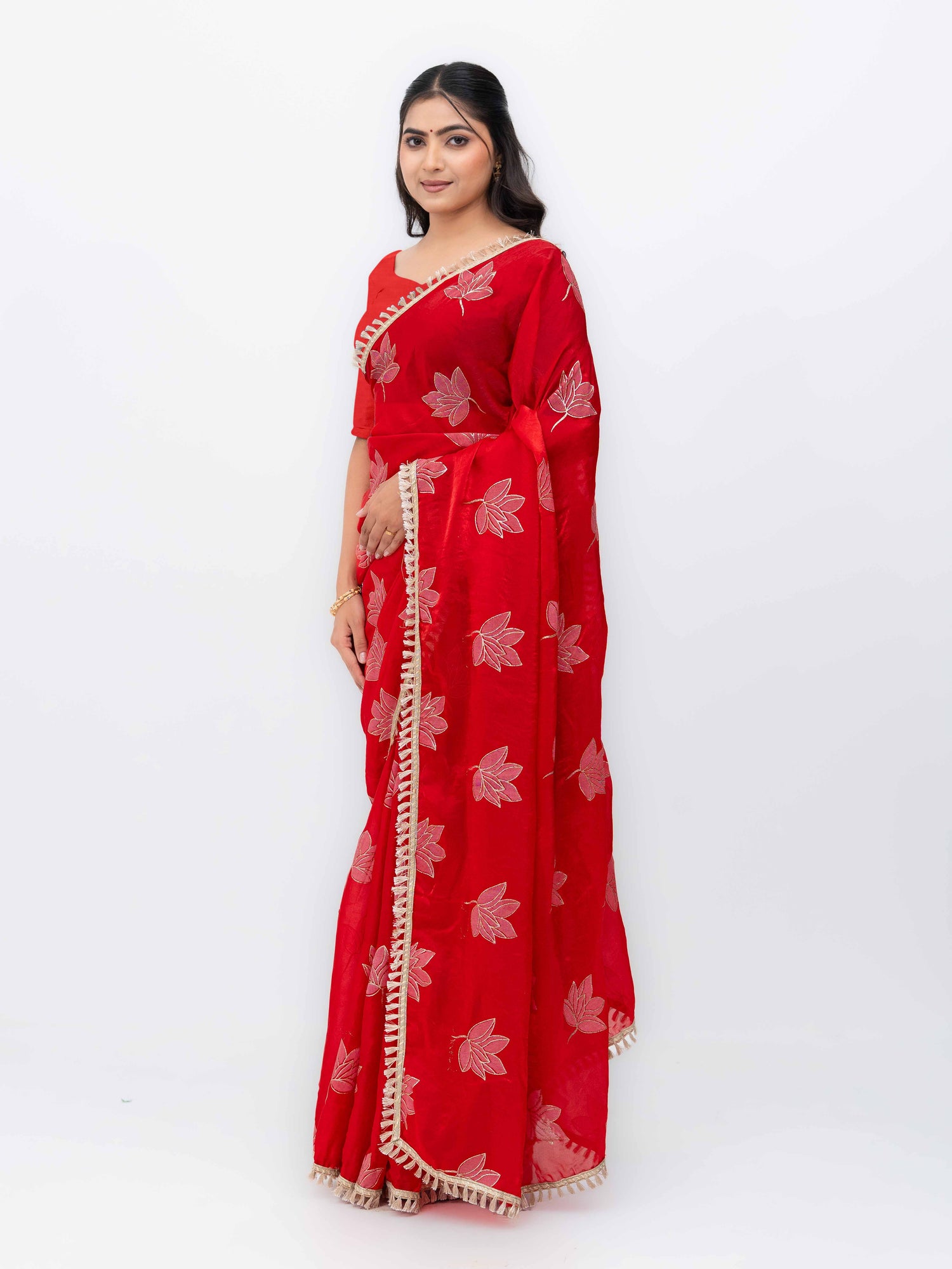 Red Jimmi Choo Saree