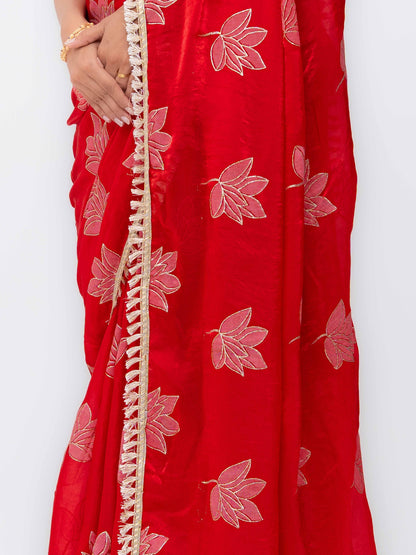 Red Jimmi Choo Saree