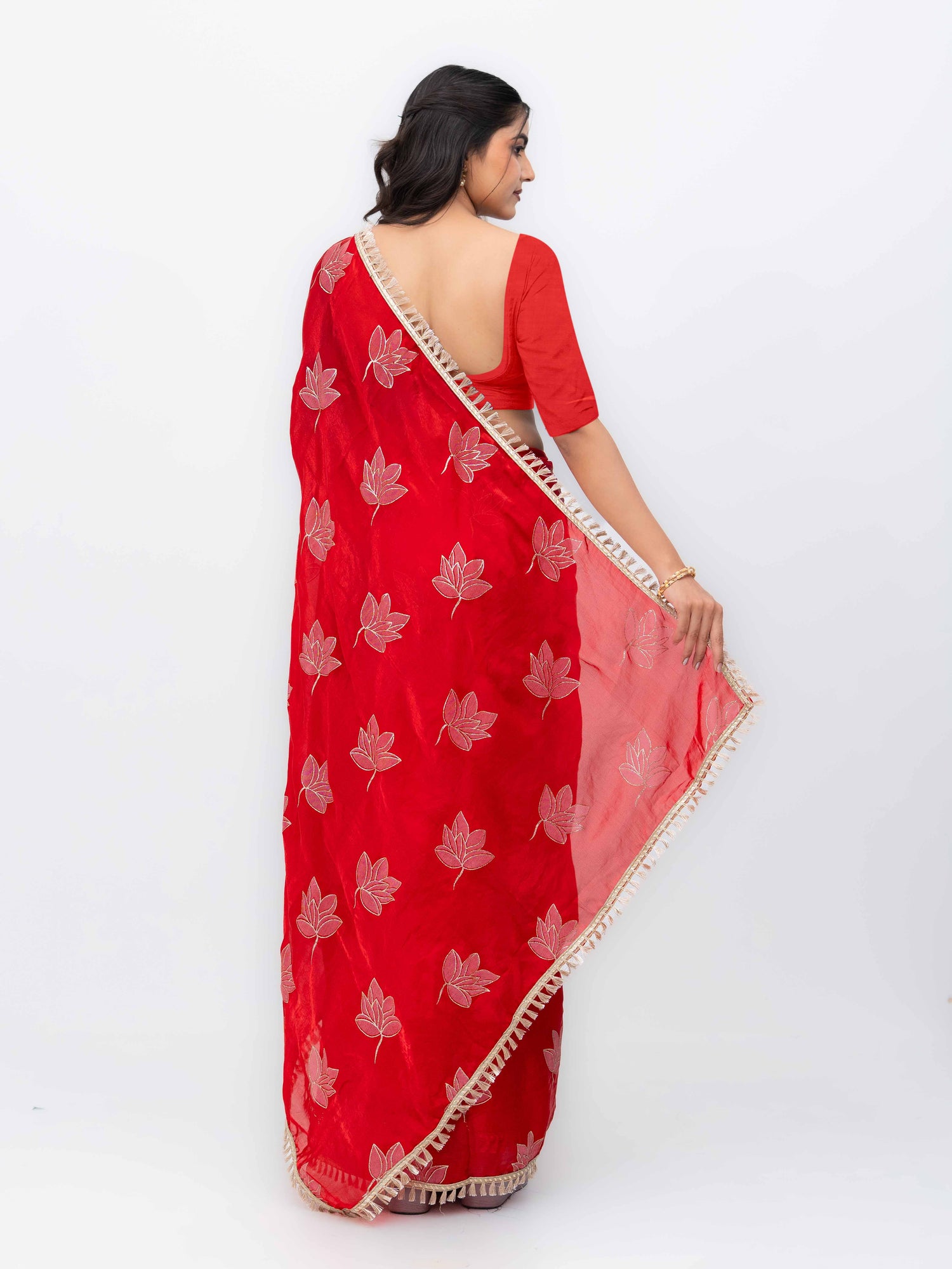 Red Jimmi Choo Saree