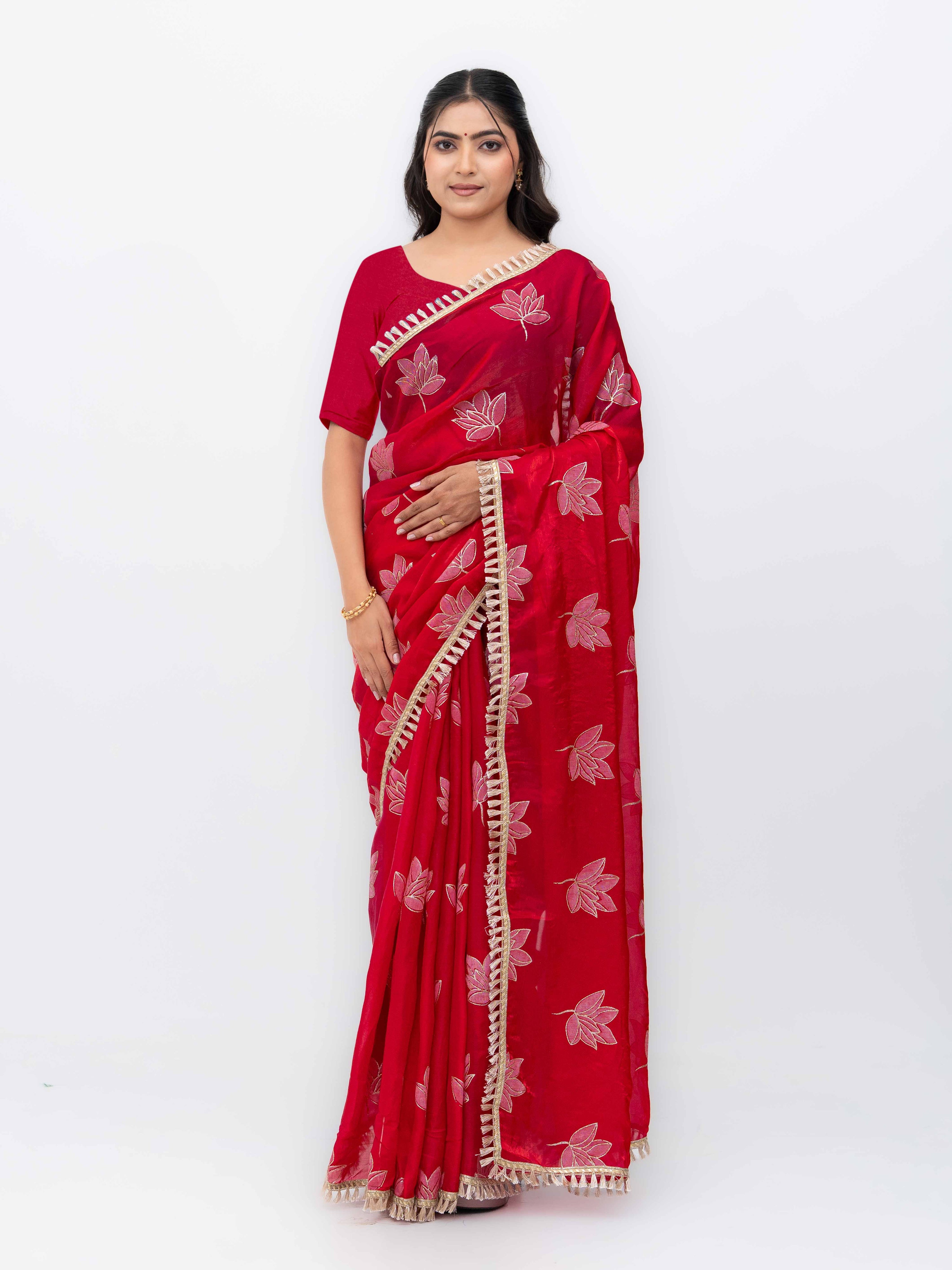 Rani Pink Jimmi Choo Saree