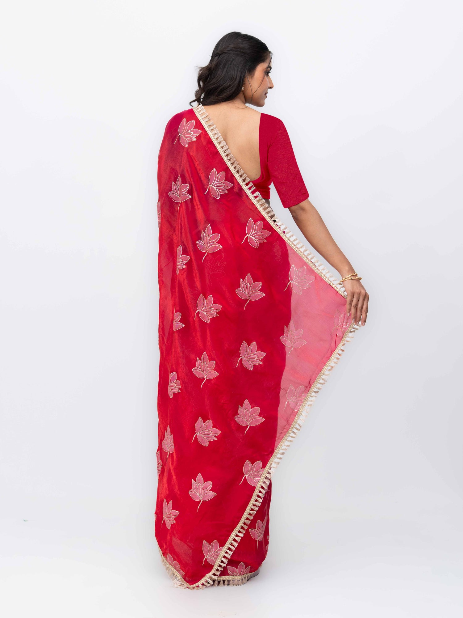 Rani Pink Jimmi Choo Saree