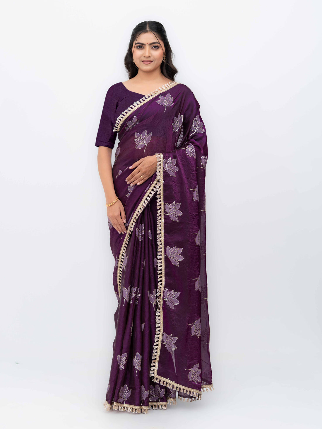Purple Jimmi Choo Saree