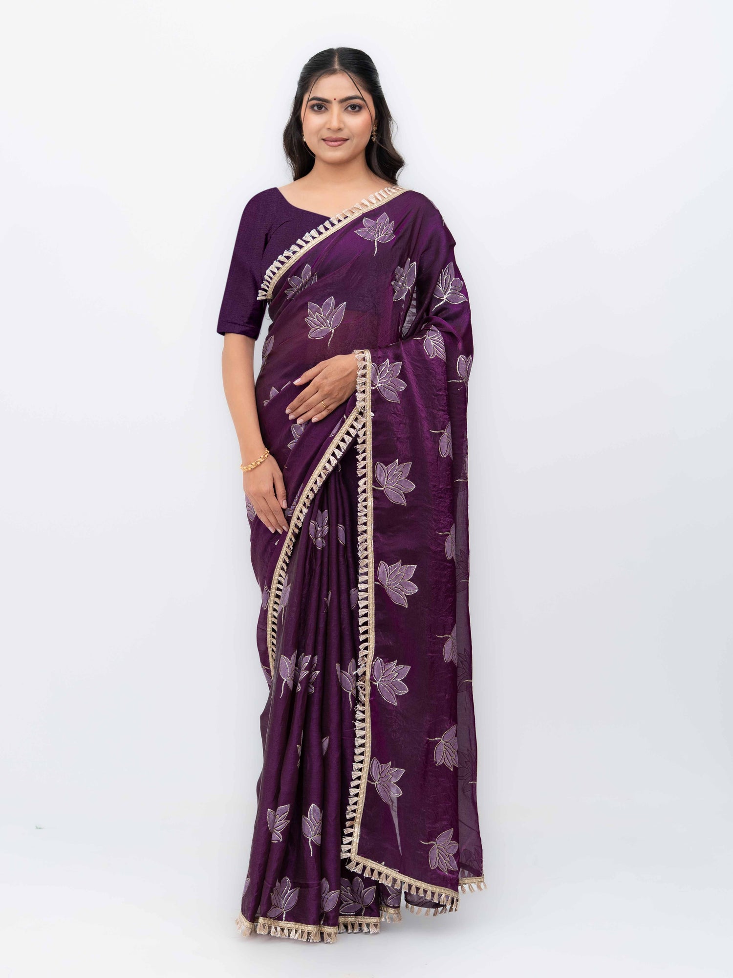 Purple Jimmi Choo Saree