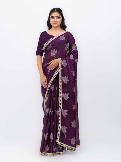 Purple Jimmi Choo Saree