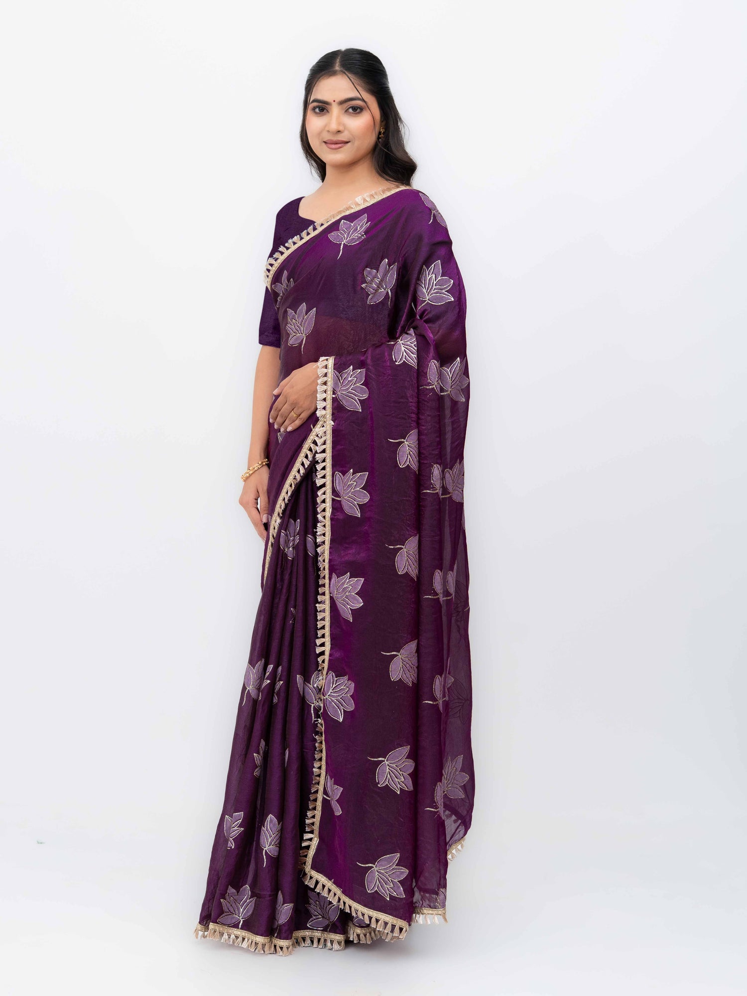 Purple Jimmi Choo Saree
