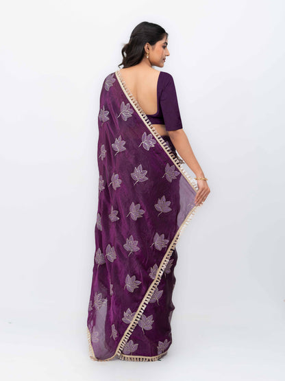 Purple Jimmi Choo Saree