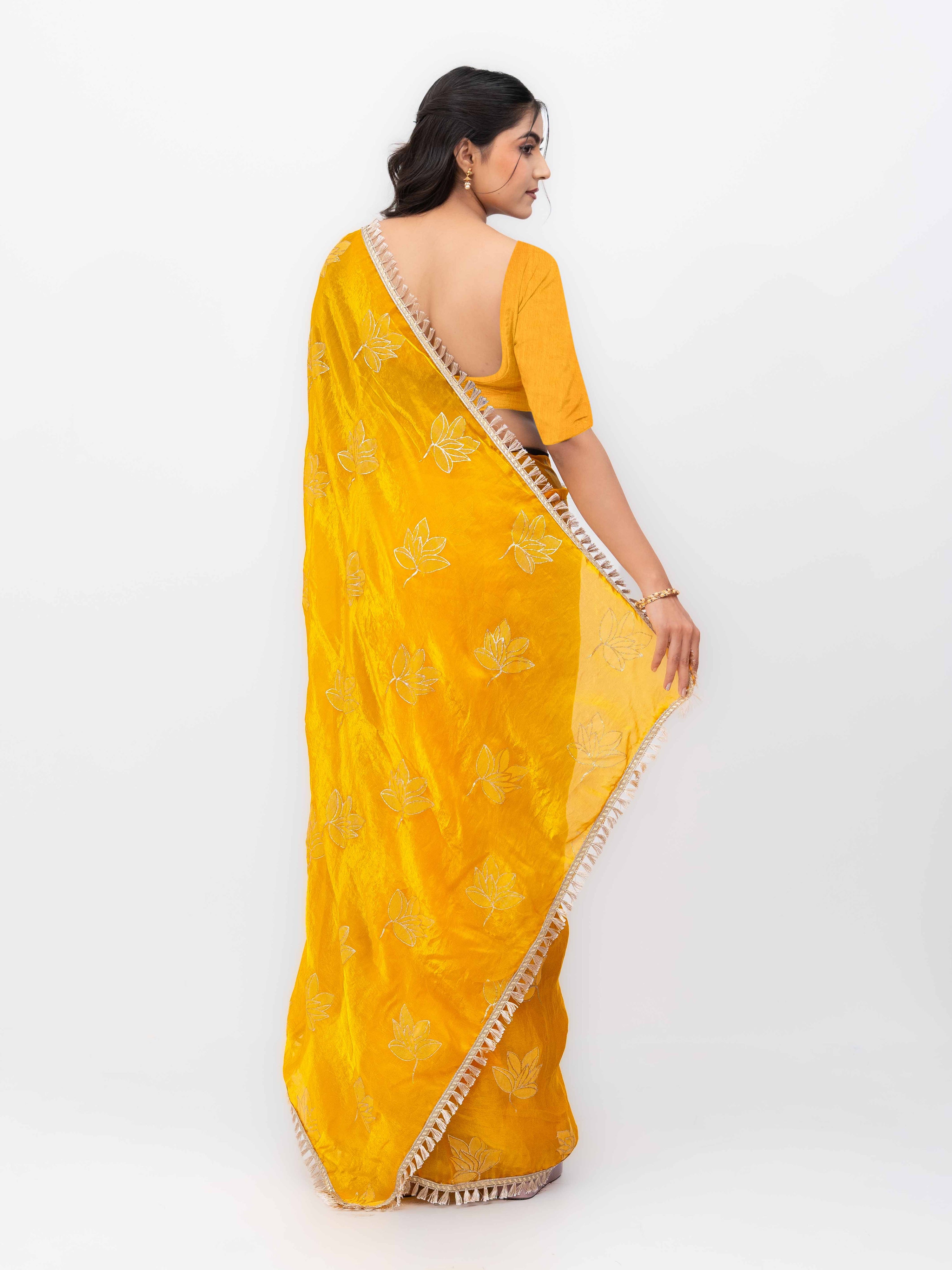 Yellow Jimmi Choo Saree