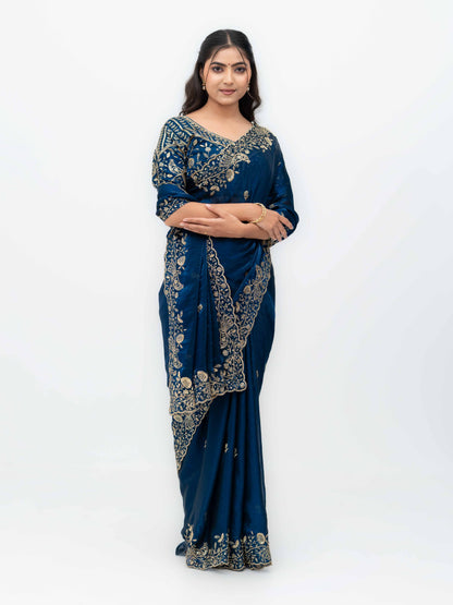 Navy Blue Jimmi Choo Saree