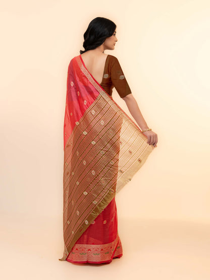 Pink Soft Silk Saree