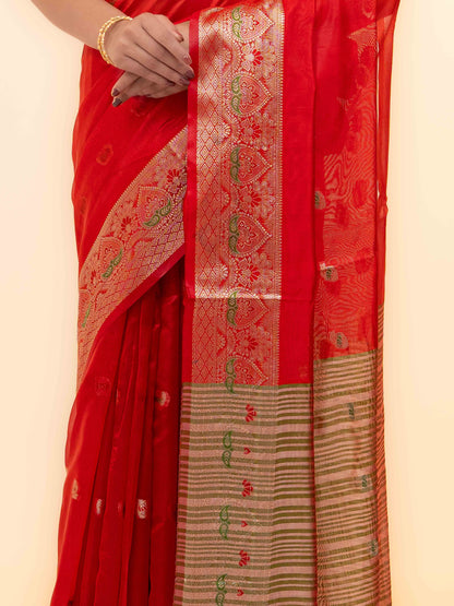 Red Soft Silk Saree