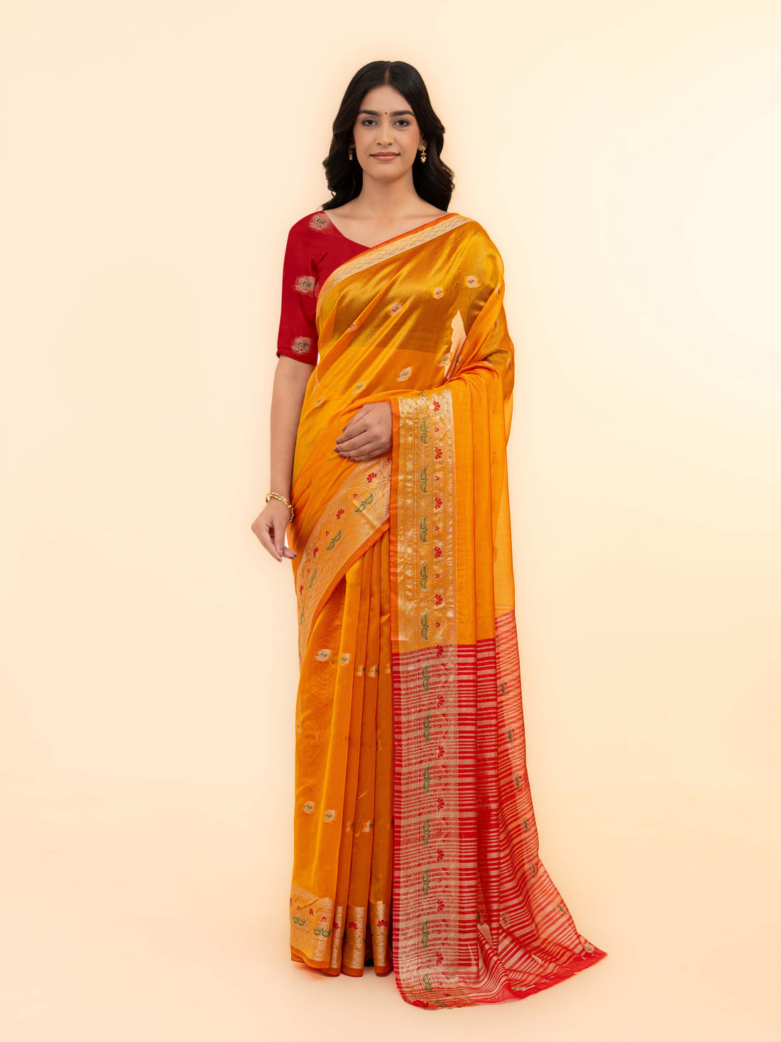 Yellow Soft Silk Saree