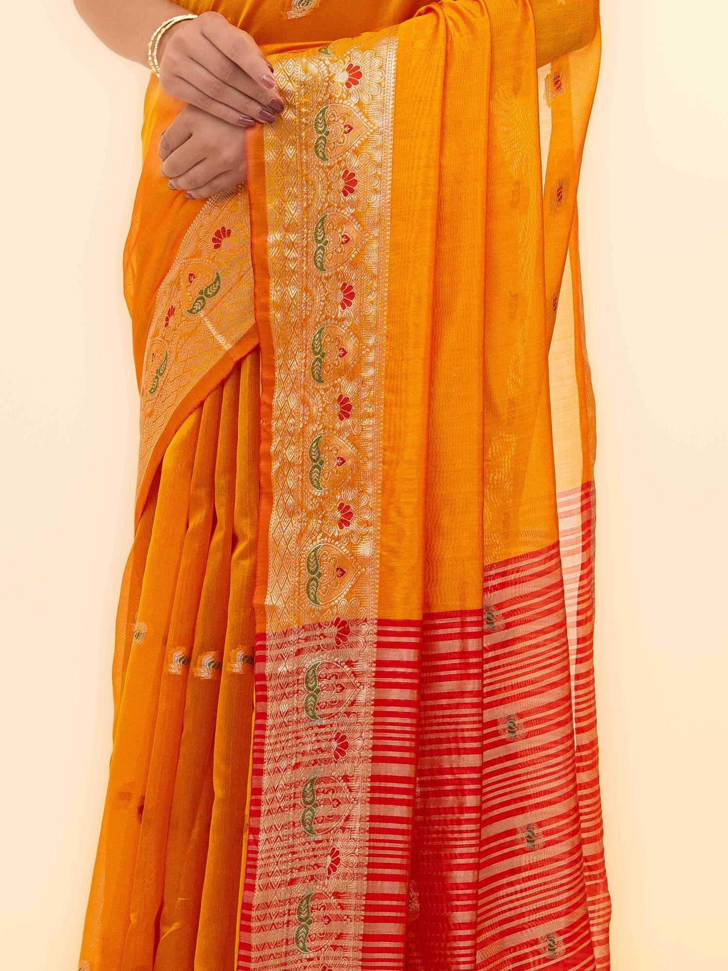 Yellow Soft Silk Saree
