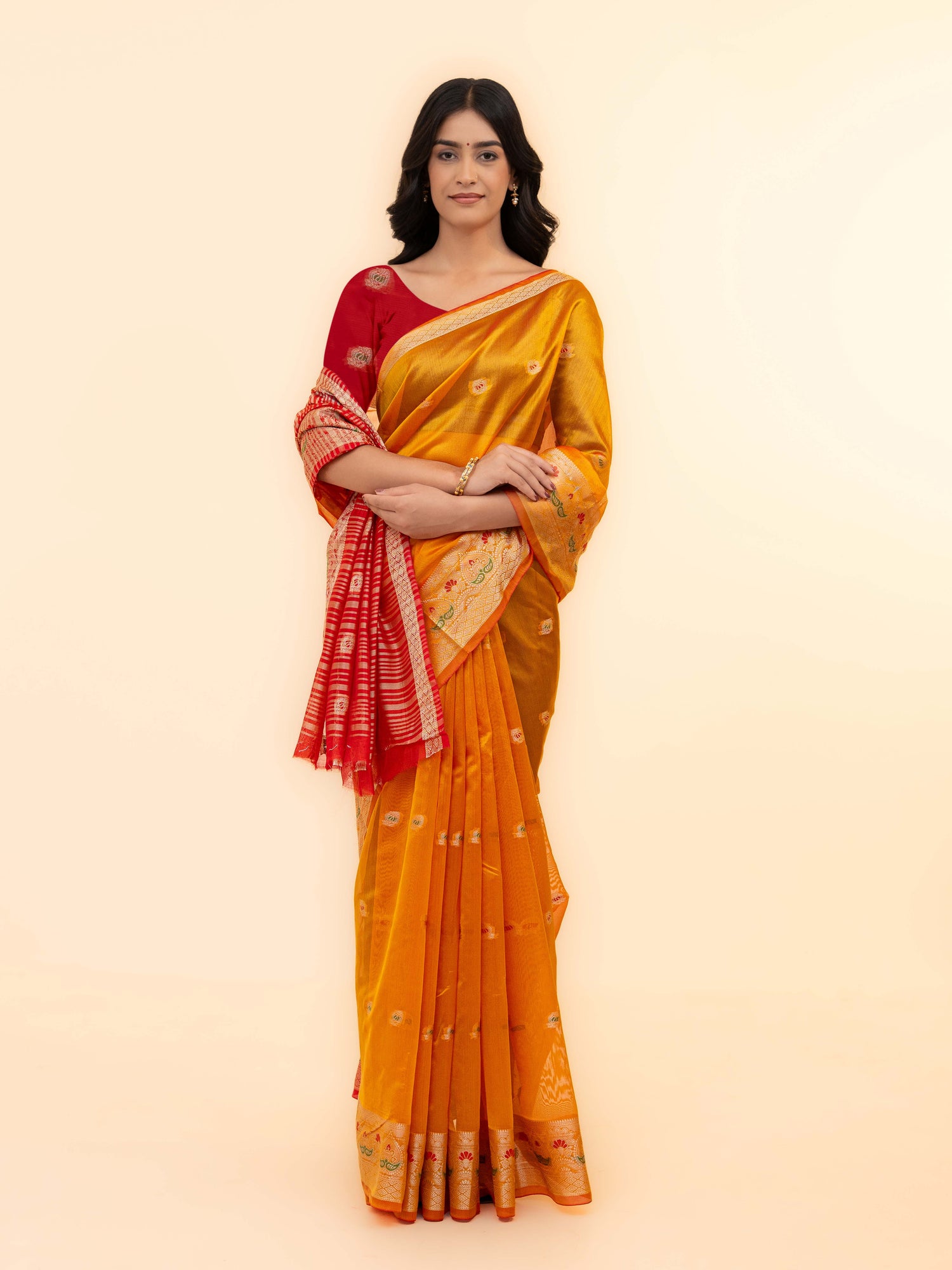 Yellow Soft Silk Saree