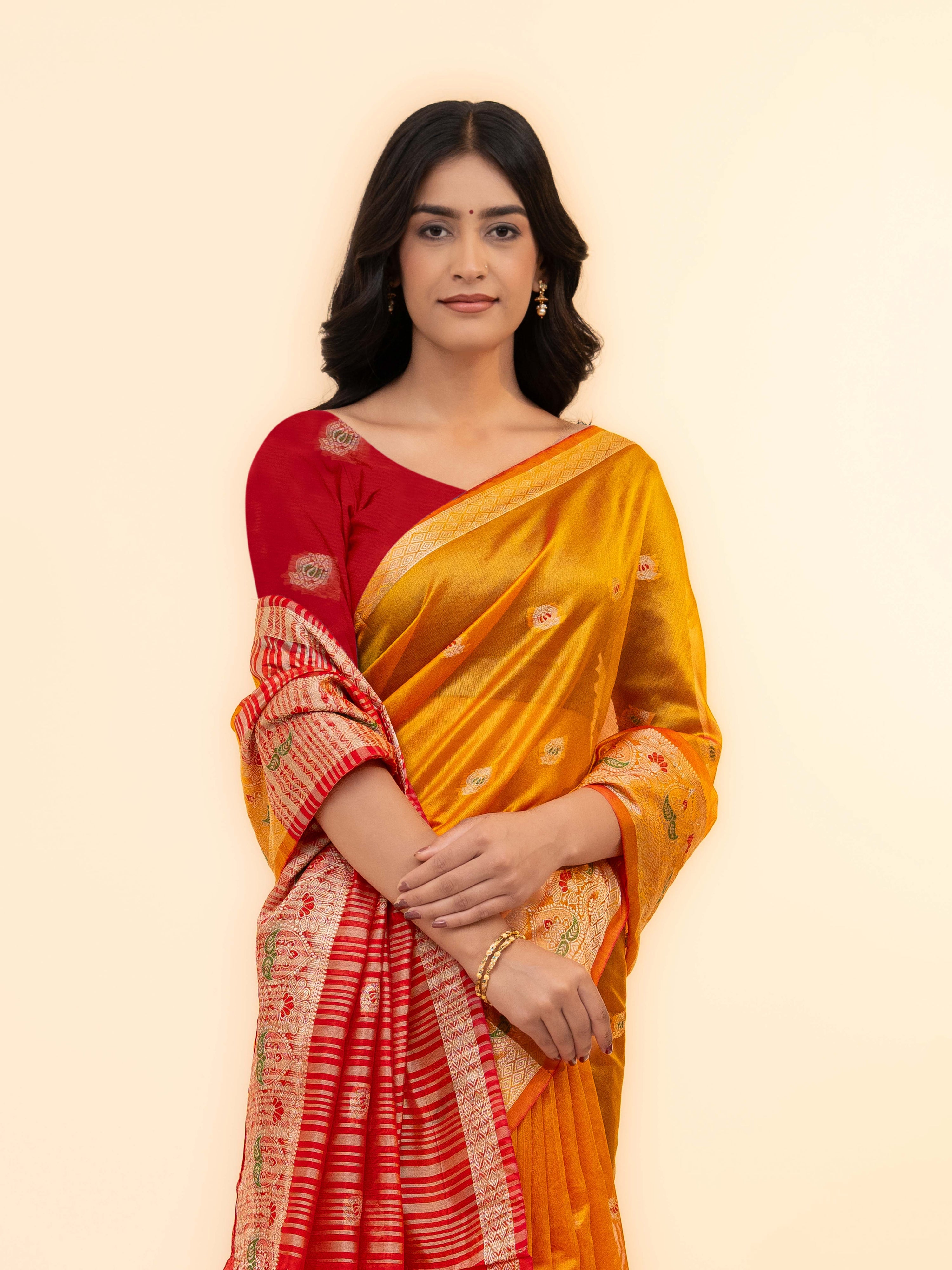 Yellow Soft Silk Saree