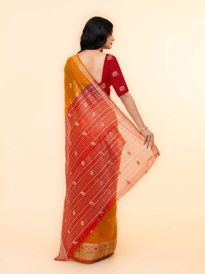 Yellow Soft Silk Saree