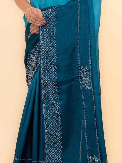 Navy Blue Soft Silk Saree
