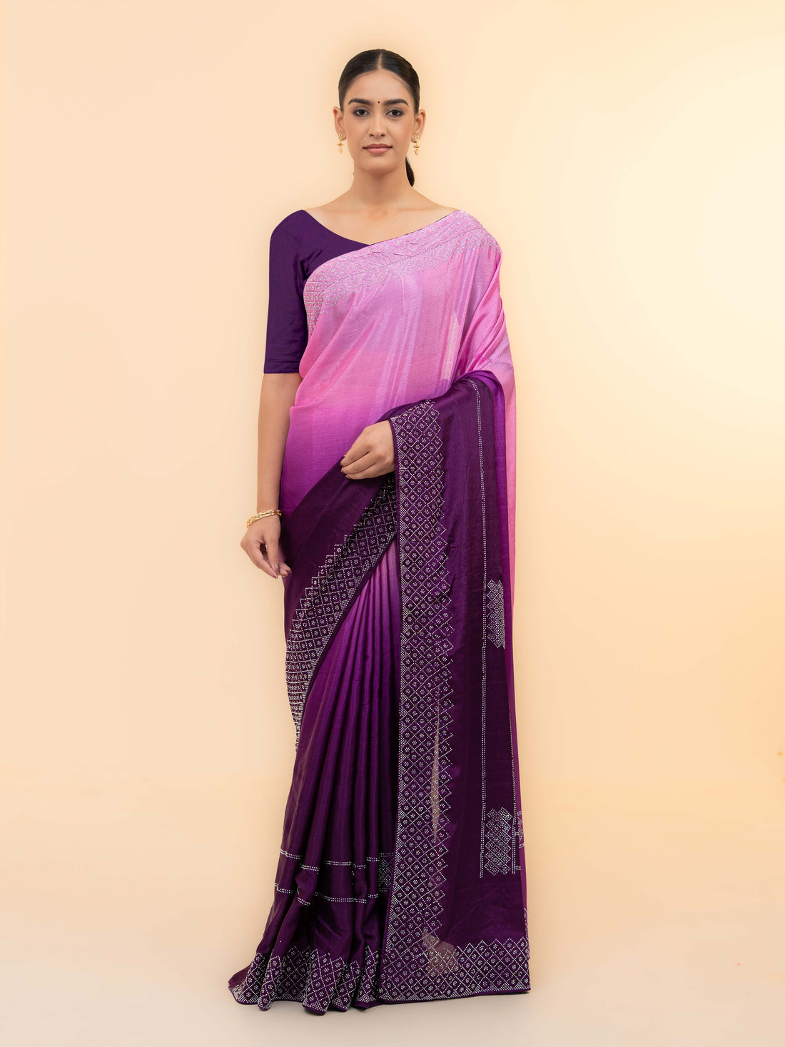 Purple Soft Silk Saree