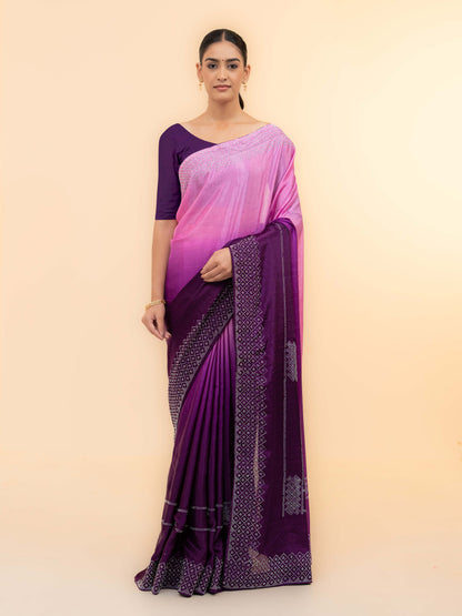 Purple Soft Silk Saree