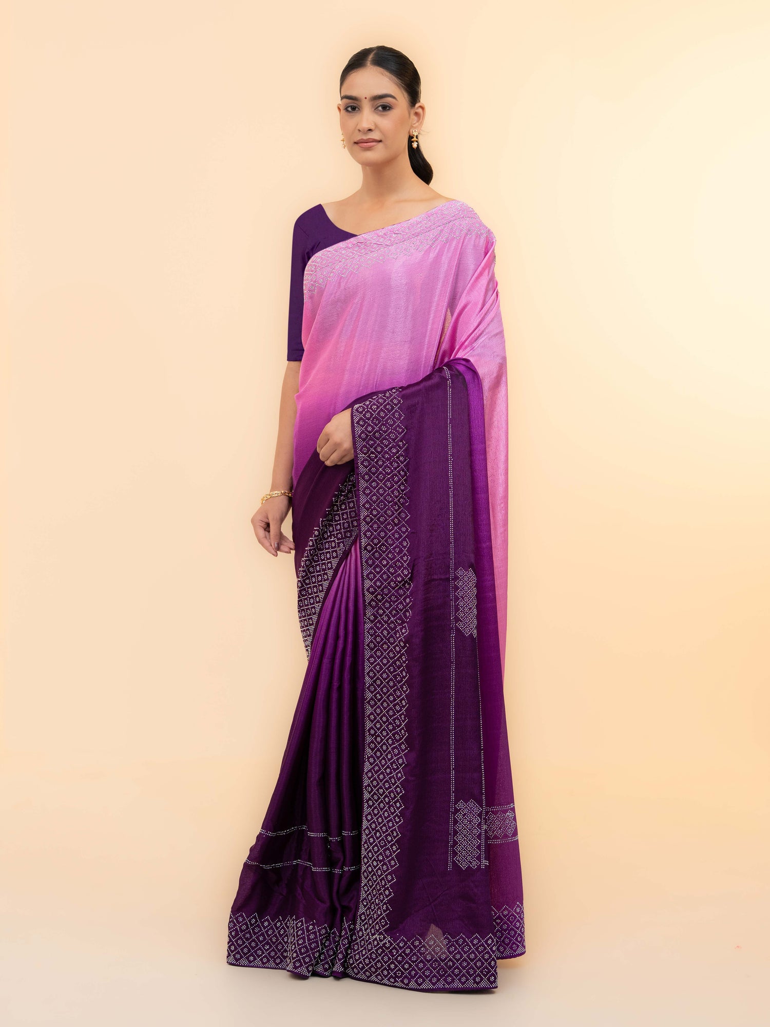 Purple Soft Silk Saree